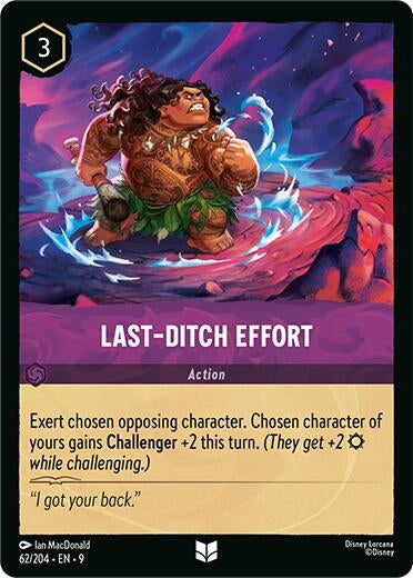 Image for Last-Ditch Effort (62/204) [Fabled] - Disney Lorcana