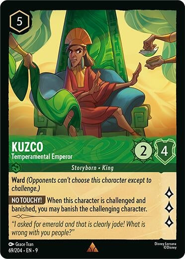 Image for Kuzco - Temperamental Emperor (69/204) [Fabled] - Disney Lorcana