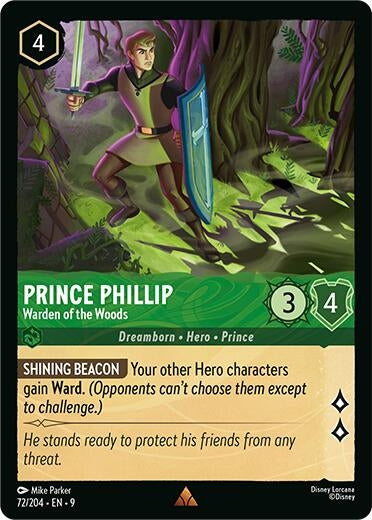 Image for Prince Phillip - Warden of the Woods (72/204) [Fabled] (Cold Foil) - Disney Lorcana