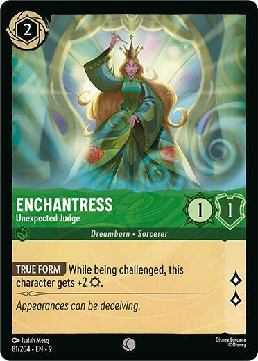 Image for Enchantress - Unexpected Judge (81/204) [Fabled] (Cold Foil) - Disney Lorcana