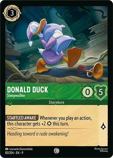 Image for Donald Duck - Sleepwalker (83/204) [Fabled] (Cold Foil) - Disney Lorcana