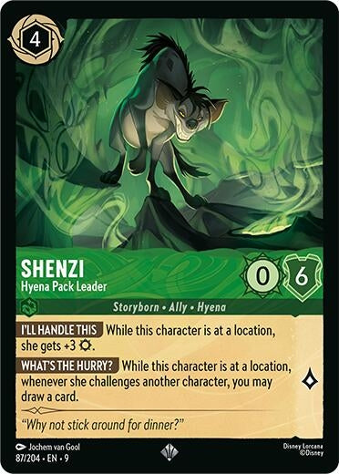 Image for Shenzi - Hyena Pack Leader (87/204) [Fabled] (Cold Foil) - Disney Lorcana