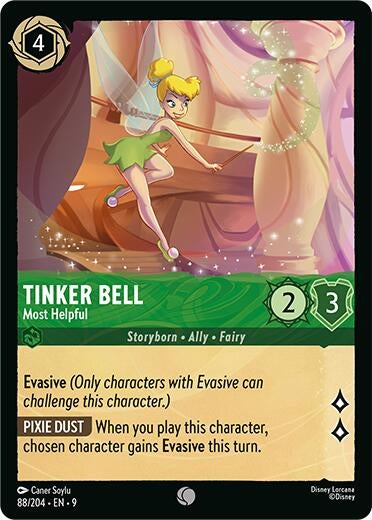 Image for Tinker Bell - Most Helpful (88/204) [Fabled] (Cold Foil) - Disney Lorcana