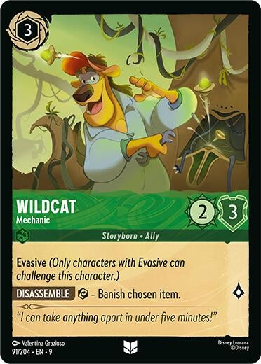 Image for Wildcat - Mechanic (91/204) [Fabled] (Cold Foil) - Disney Lorcana