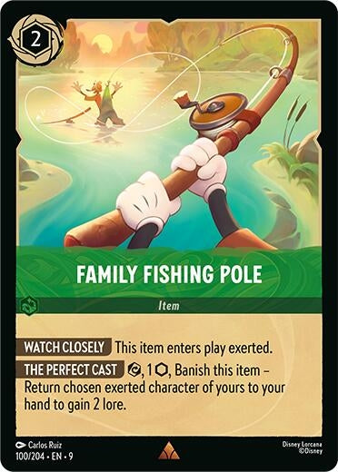 Image for Family Fishing Pole (100/204) [Fabled] - Disney Lorcana
