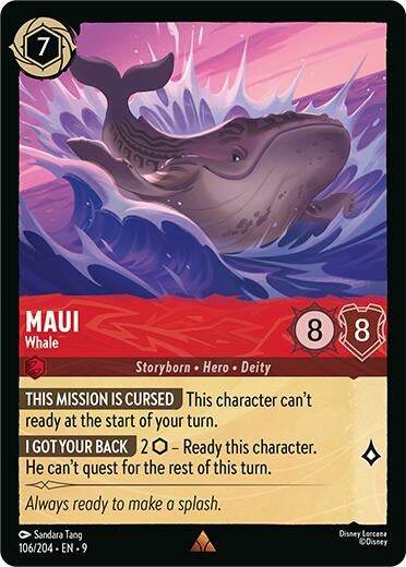 Image for Maui - Whale (106/204) [Fabled] - Disney Lorcana