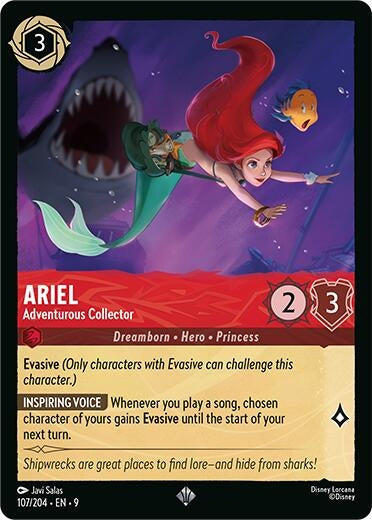 Image for Ariel - Adventurous Collector (107/204) [Fabled] - Disney Lorcana