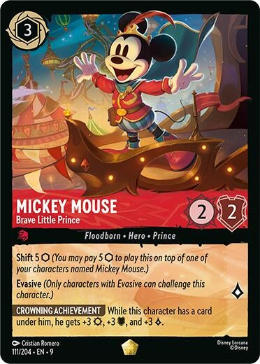 Image for Mickey Mouse - Brave Little Prince (111/204) [Fabled] (Cold Foil) - Disney Lorcana