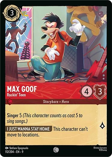 Image for Max Goof - Rockin' Teen (112/204) [Fabled] (Cold Foil) - Disney Lorcana