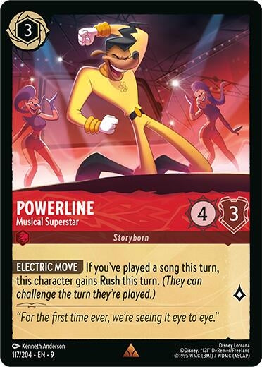 Image for Powerline - Musical Superstar (117/204) [Fabled] (Cold Foil) - Disney Lorcana