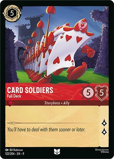 Image for Card Soldiers - Full Deck (122/204) [Fabled] (Cold Foil) - Disney Lorcana