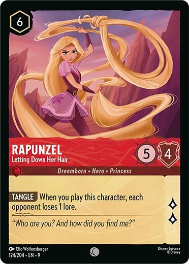 Image for Rapunzel - Letting Down Her Hair (124/204) [Fabled] (Cold Foil) - Disney Lorcana