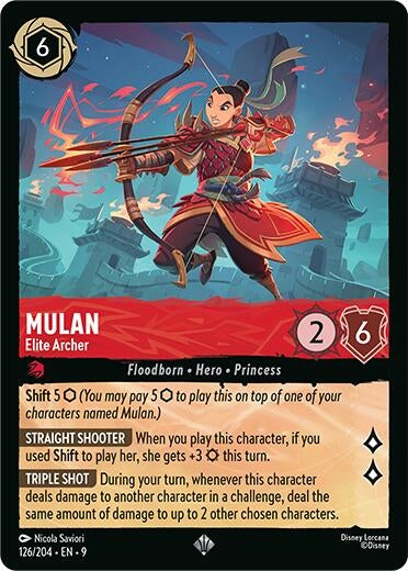 Image for Mulan - Elite Archer (126/204) [Fabled] (Cold Foil) - Disney Lorcana
