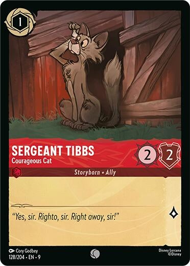 Image for Sergeant Tibbs - Courageous Cat (128/204) [Fabled] - Disney Lorcana
