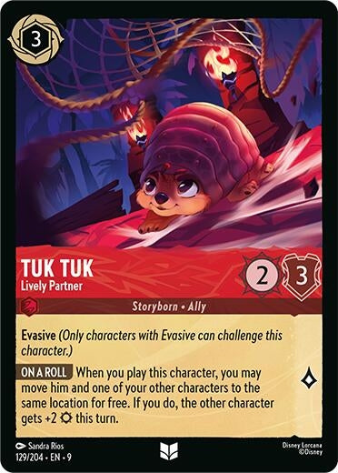 Image for Tuk Tuk - Lively Partner (129/204) [Fabled] (Cold Foil) - Disney Lorcana