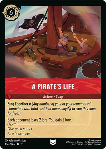 Image for A Pirate's Life (132/204) [Fabled] - Disney Lorcana