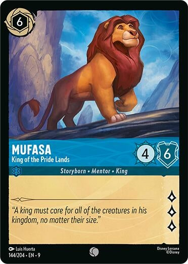Image for Mufasa - King of the Pride Lands (144/204) [Fabled] (Cold Foil) - Disney Lorcana