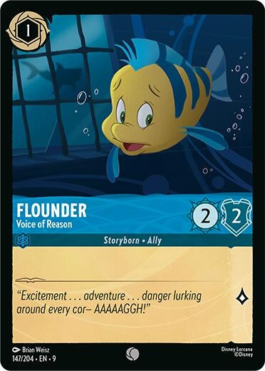 Image for Flounder - Voice of Reason (147/204) [Fabled] - Disney Lorcana