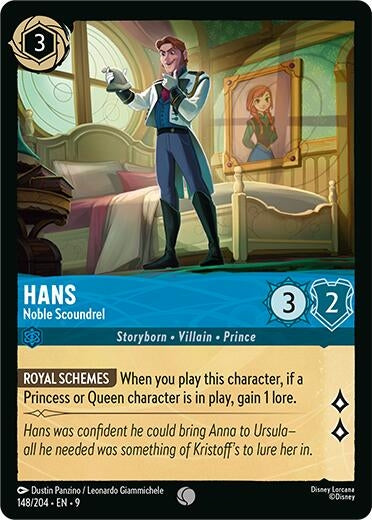 Image for Hans - Noble Scoundrel (148/204) [Fabled] (Cold Foil) - Disney Lorcana