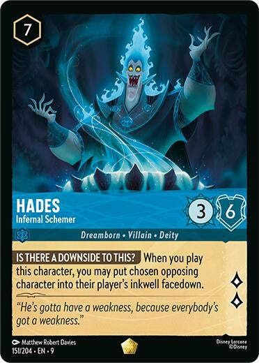 Image for Hades - Infernal Schemer (151/204) [Fabled] - Disney Lorcana