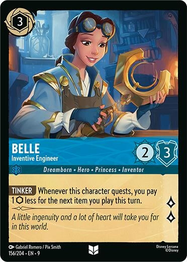 Image for Belle - Inventive Engineer (156/204) [Fabled] (Cold Foil) - Disney Lorcana