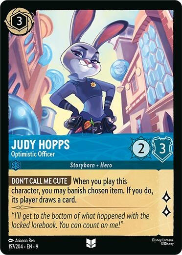 Image for Judy Hopps - Optimistic Officer (157/204) [Fabled] (Cold Foil) - Disney Lorcana