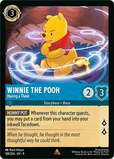Image for Winnie the Pooh - Having a Think (159/204) [Fabled] (Cold Foil) - Disney Lorcana