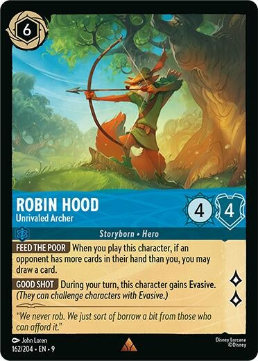 Image for Robin Hood - Unrivaled Archer (162/204) [Fabled] - Disney Lorcana