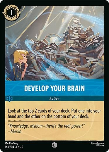 Image for Develop Your Brain (163/204) [Fabled] (Cold Foil) - Disney Lorcana