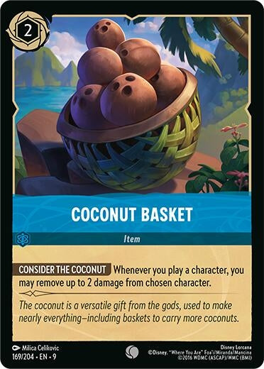 Image for Coconut Basket (169/204) [Fabled] - Disney Lorcana