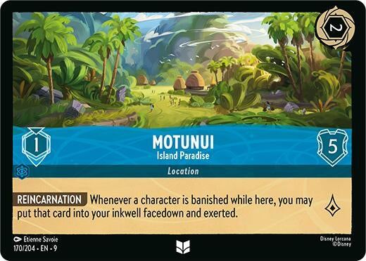 Image for Motunui - Island Paradise (170/204) [Fabled] (Cold Foil) - Disney Lorcana