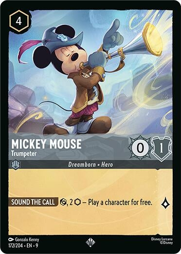 Image for Mickey Mouse - Trumpeter (172/204) [Fabled] (Cold Foil) - Disney Lorcana