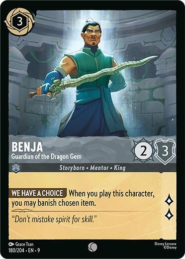 Image for Benja - Guardian of the Dragon Gem (180/204) [Fabled] - Disney Lorcana