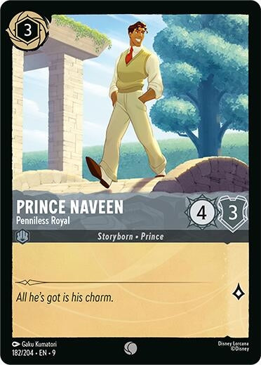 Image for Prince Naveen - Penniless Royal (182/204) [Fabled] - Disney Lorcana