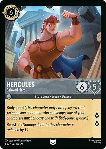 Image for Hercules - Beloved Hero (186/204) [Fabled] (Cold Foil) - Disney Lorcana