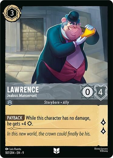 Image for Lawrence - Jealous Manservant (187/204) [Fabled] - Disney Lorcana