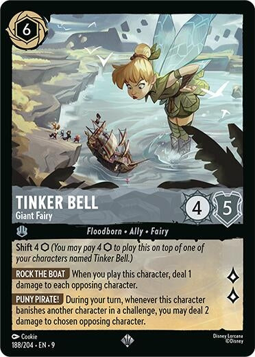 Image for Tinker Bell - Giant Fairy (188/204) [Fabled] (Cold Foil) - Disney Lorcana