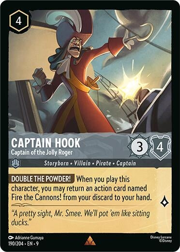 Image for Captain Hook - Captain of the Jolly Roger (190/204) [Fabled] - Disney Lorcana