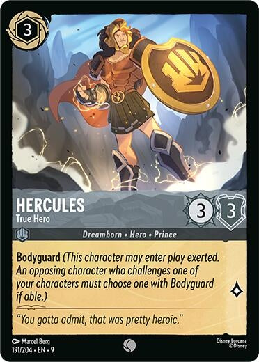 Image for Hercules - True Hero (191/204) [Fabled] - Disney Lorcana