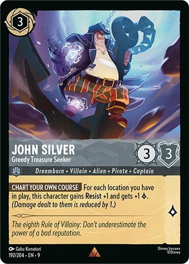 Image for John Silver - Greedy Treasure Seeker (192/204) [Fabled] - Disney Lorcana