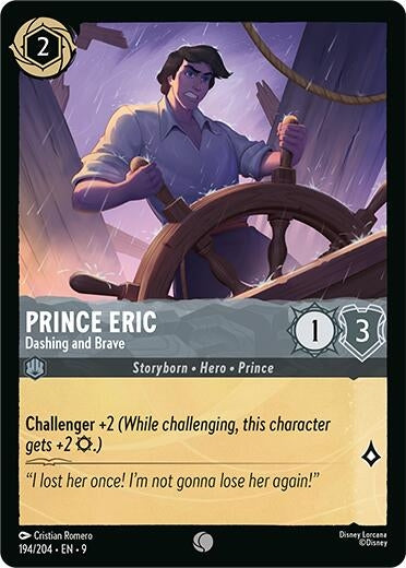 Image for Prince Eric - Dashing and Brave (194/204) [Fabled] - Disney Lorcana