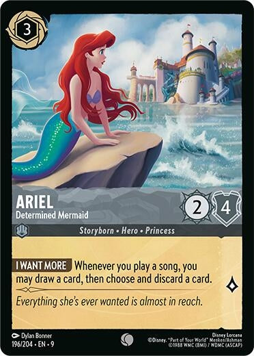 Image for Ariel - Determined Mermaid (196/204) [Fabled] - Disney Lorcana