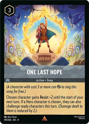 Image for One Last Hope (197/204) [Fabled] (Cold Foil) - Disney Lorcana