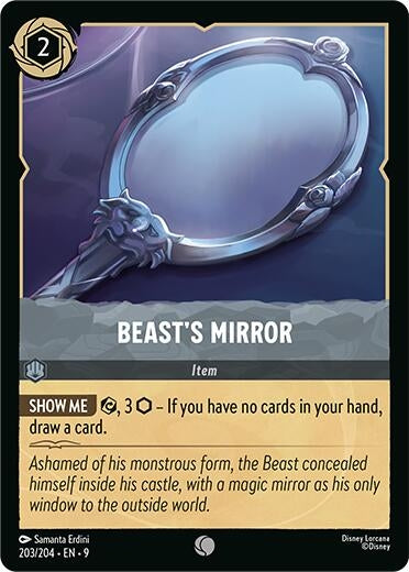 Image for Beast's Mirror (203/204) [Fabled] (Cold Foil) - Disney Lorcana