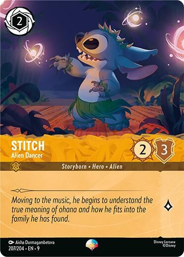 Image for Stitch - Alien Dancer (Epic) (207/204) [Fabled] (Holofoil) - Disney Lorcana