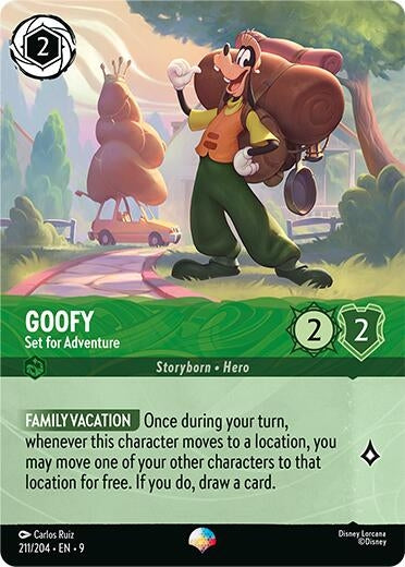 Image for Goofy - Set for Adventure (Epic) (211/204) [Fabled] (Holofoil) - Disney Lorcana