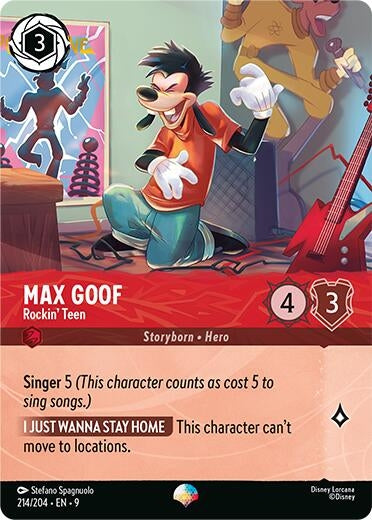 Image for Max Goof - Rockin' Teen (Epic) (214/204) [Fabled] (Holofoil) - Disney Lorcana