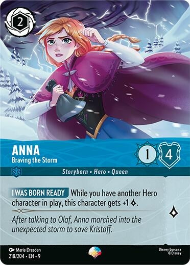 Image for Anna - Braving the Storm (Epic) (218/204) [Fabled] (Holofoil) - Disney Lorcana