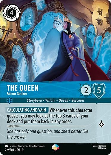 Image for The Queen - Mirror Seeker (Epic) (219/204) [Fabled] (Holofoil) - Disney Lorcana