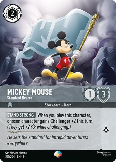 Image for Mickey Mouse - Standard Bearer (Epic) (221/204) [Fabled] (Holofoil) - Disney Lorcana